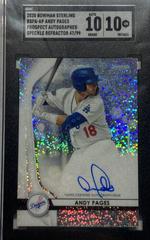 Andy Pages [Speckle Refractor] #AP Baseball Cards 2020 Bowman Sterling Prospect Autographs Prices