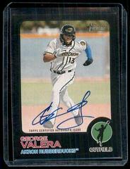 George Valera [Black] #ROA-GV Baseball Cards 2022 Topps Heritage Minor League Real One Autographs Prices