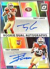 Trey Lance, Trey Sermon Football Cards 2021 Panini Donruss Optic Rookie Dual Autographs Prices