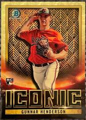 Gunnar Henderson [SuperFractor] Baseball Cards 2023 Bowman Chrome Iconic Prices