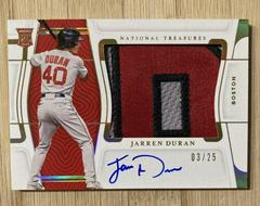 Jarren Duran [Material Signature Holo Gold] Baseball Cards 2022 Panini National Treasures Prices