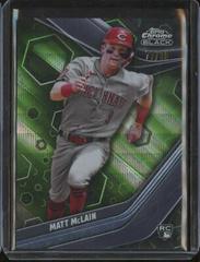 Matt McLain [Green Wave] #10 Baseball Cards 2023 Topps Chrome Black Prices