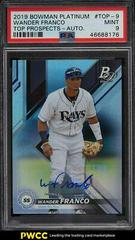 Wander Franco [Autograph] #TOP-9 Baseball Cards 2019 Bowman Platinum Top Prospects Prices