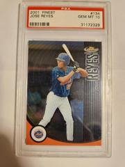 Jose Reyes #134 Baseball Cards 2001 Finest Prices