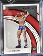 Austin Theory [Red] #91 Wrestling Cards 2022 Panini Immaculate WWE Prices