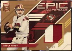 Brock Purdy [Prime] #4 Football Cards 2023 Panini Donruss Elite Epic Materials Prices
