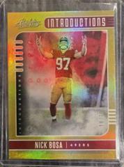 Nick Bosa [Spectrum Gold] Football Cards 2019 Panini Absolute Introductions Prices