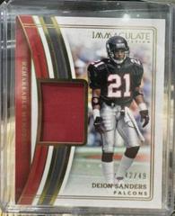 Deion Sanders #36 Football Cards 2023 Panini Immaculate Remarkable Memorabilia Prices