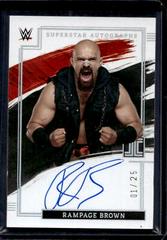 Rampage Brown [Holo Silver] Wrestling Cards 2022 Panini Impeccable WWE Superstar Autographs Prices