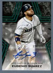 Eugenio Suarez [Black] Baseball Cards 2023 Topps Series 2 Stars Autographs Prices