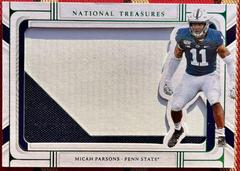 Micah Parsons [Emerald] #SIL-MPA Football Cards 2022 Panini National Treasures Collegiate Silhouettes Prices