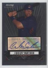 Carlos Santana [Autograph] #CSA Baseball Cards 2008 Bowman Sterling Prospects Prices