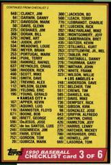 Checklist 3 #376 Baseball Cards 1990 O Pee Chee Prices