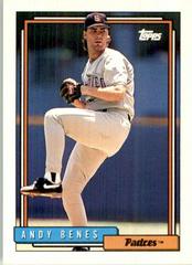 Andy Benes #682 Baseball Cards 1992 Topps Prices