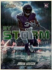 Jordan Addison [Spectrum Green] #BST-12 Football Cards 2023 Panini Absolute By Storm Prices