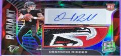 Desmond Ridder [Neon Marble] #RAD-DRI Football Cards 2022 Panini Spectra Radiant Rookie Patch Signatures Prices