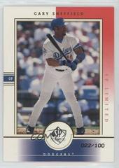 Gary Sheffield [SP Limited] #60 Baseball Cards 2000 SP Authentic Prices