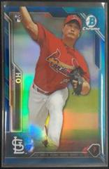 Seung Hwan Oh [Blue Refractor] #15 Baseball Cards 2016 Bowman Chrome Prices