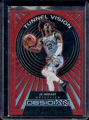 Ja Morant [Red] #8 Basketball Cards 2021 Panini Obsidian Tunnel Vision Prices