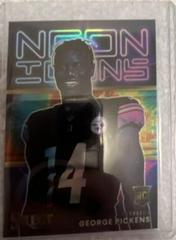George Pickens [Tie Dye] #NI-23 Football Cards 2022 Panini Select Neon Icons Prices