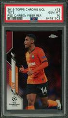 Tete [Red Carbon Fiber Refractor] #43 Soccer Cards 2019 Topps Chrome UEFA Champions League Prices