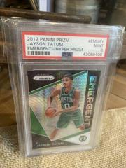 Jayson Tatum [Hyper Prizm] #EMJAY Basketball Cards 2017 Panini Prizm Emergent Prices