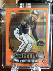 Gunnar Henderson [Orange] Baseball Cards 2023 Topps Chrome Youthquake Prices
