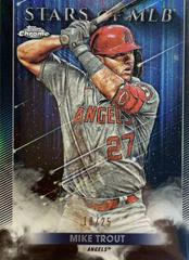 Mike Trout [Black] Baseball Cards 2022 Topps Stars of MLB Chrome Prices