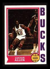 Lucius Allen Basketball Cards 1974 Topps Prices