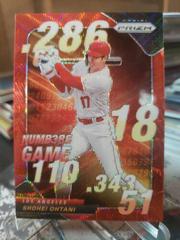 Shohei Ohtani [Red Donut Circles] #NG-8 Baseball Cards 2020 Panini Prizm Numbers Game Prices
