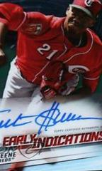 Hunter Greene #EIA-HG Baseball Cards 2018 Bowman's Best Early Indications Autographs Prices