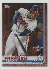 Freddie Freeman [Red Foil] Baseball Cards 2019 Topps Opening Day Prices