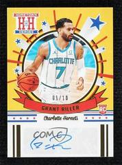 Grant Riller [Gold] Basketball Cards 2020 Panini Chronicles Hometown Heroes Rookie Autographs Prices