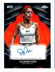 Julianna Pena [Orange Refractor] #CVA-JPE Ufc Cards 2024 Topps Chrome UFC Veteran Autograph Prices