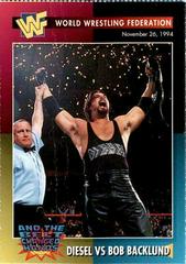 Diesel vs Bob Backlund Wrestling Cards 1995 WWF Magazine Prices