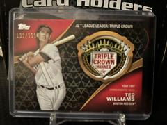 Ted Williams [Black] #CA-TW Baseball Cards 2023 Topps Crowning Achievements Commemorative Patch Prices