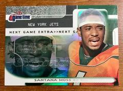 Santana Moss [Extra] Football Cards 2001 Fleer Game Time Prices