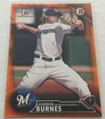 Corbin Burnes [Orange] #BD-89 Baseball Cards 2016 Bowman Draft Prices