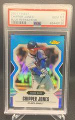 Chipper Jones [Blue Refractor] Baseball Cards 2007 Finest Prices
