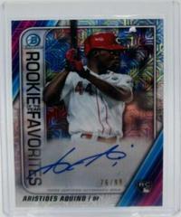 Aristides Aquino [Green Refractor] #CRA-AAQ Baseball Cards 2020 Bowman Chrome Rookie Autographs Prices
