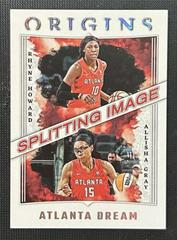 Allisha Gray, Rhyne Howard #2 Basketball Cards 2023 Panini Origins WNBA Splitting Image Prices