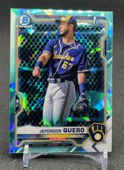 Jeferson Quero [Aqua] #BCP-181 Baseball Cards 2021 Bowman Chrome Sapphire Prospects Prices