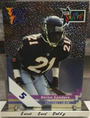Deion Sanders [5 Stripe] #SS-14 Football Cards 1992 Wild Card Stat Smashers Prices