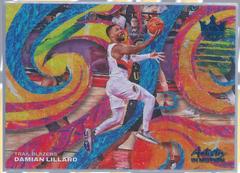 Damian Lillard [Amethyst] #23 Basketball Cards 2022 Panini Court Kings Artistry in Motion Prices