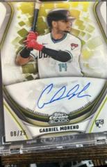 Gabriel Moreno [Gold Trim] #WCA-GM Baseball Cards 2023 Topps Chrome Black Ivory Autographs Prices