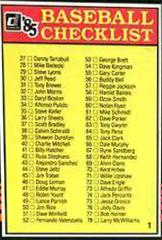 Checklist 27-130 Baseball Cards 1985 Donruss Prices
