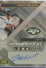 Zach Wilson #XPI-ZW Football Cards 2022 Panini XR X Ponential Ink Autograph Prices