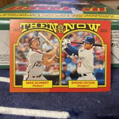 Mike Schmidt / Shohei Ohtani #TAN-2 Baseball Cards 2024 Topps Heritage Then and Now Prices