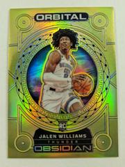 Jalen Williams [Yellow Flood] #18 Basketball Cards 2022 Panini Obsidian Orbital Prices