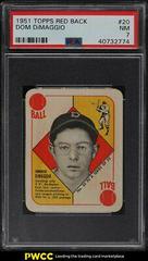 Dom DiMaggio #20 Baseball Cards 1951 Topps Red Back Prices